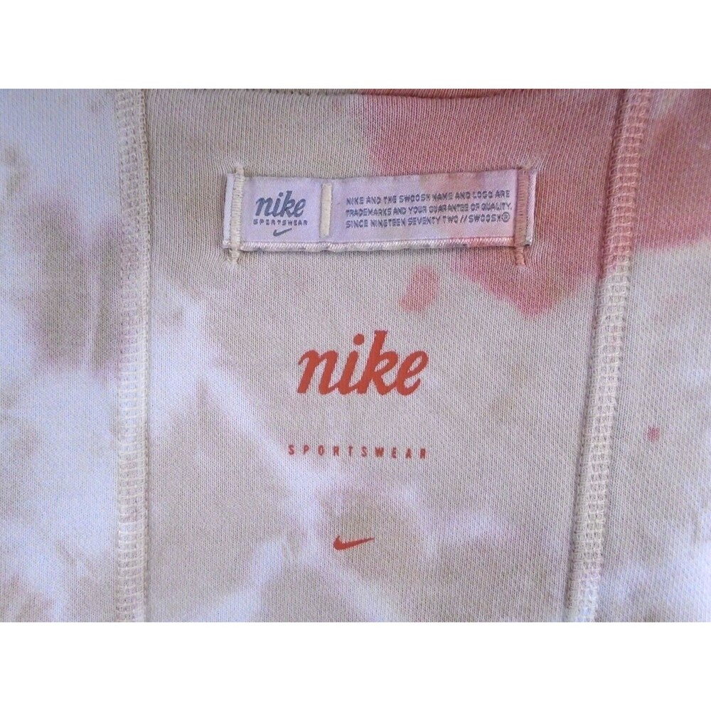 Nike Sportswear Womens Size S Club Tie-Dye French Terry Hoodie Pullover Oversize - Picture 14 of 15